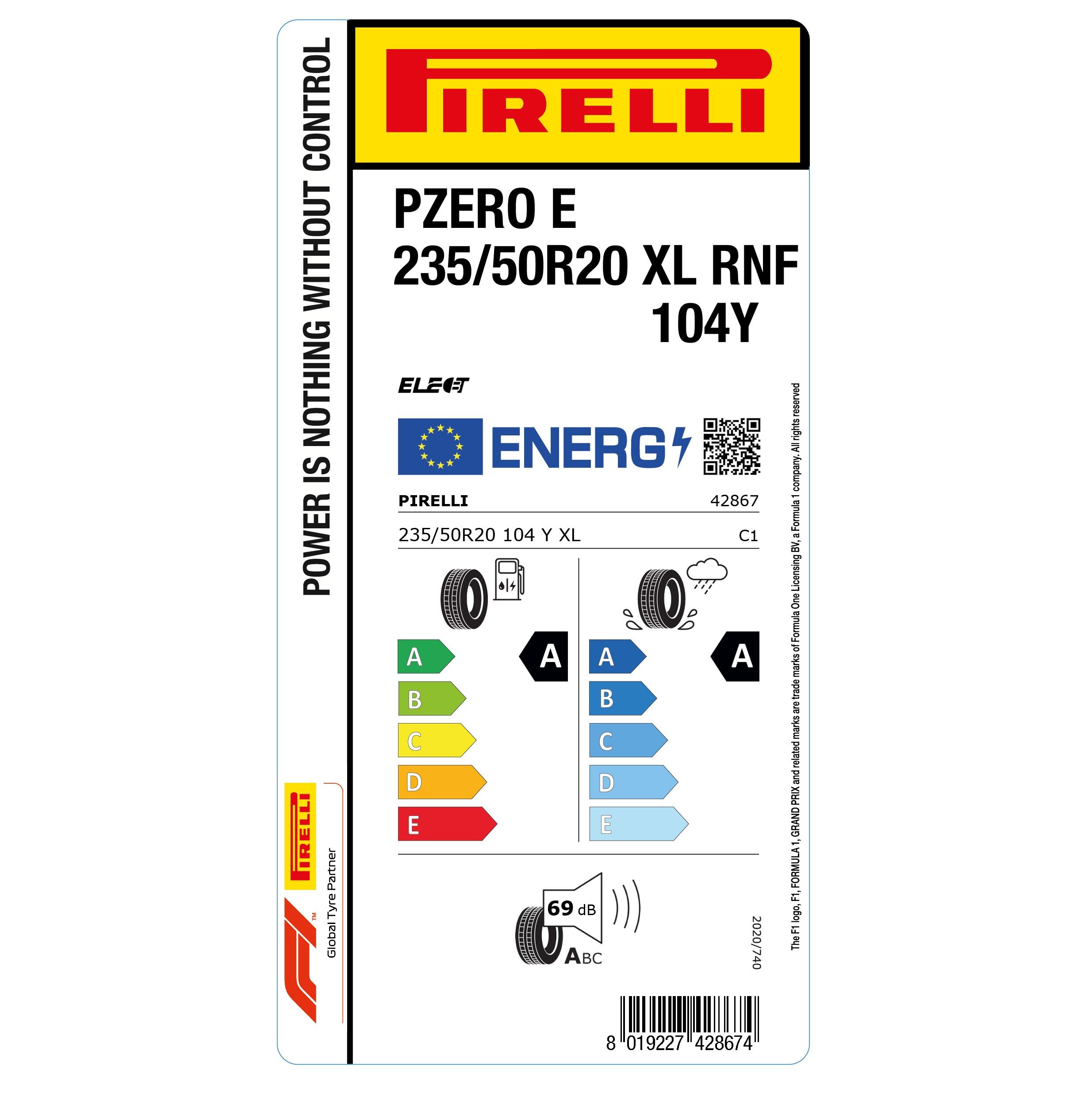 Pirelli P Zero E RunForward 235/50 R20 104Y XL Elect — изображение 2